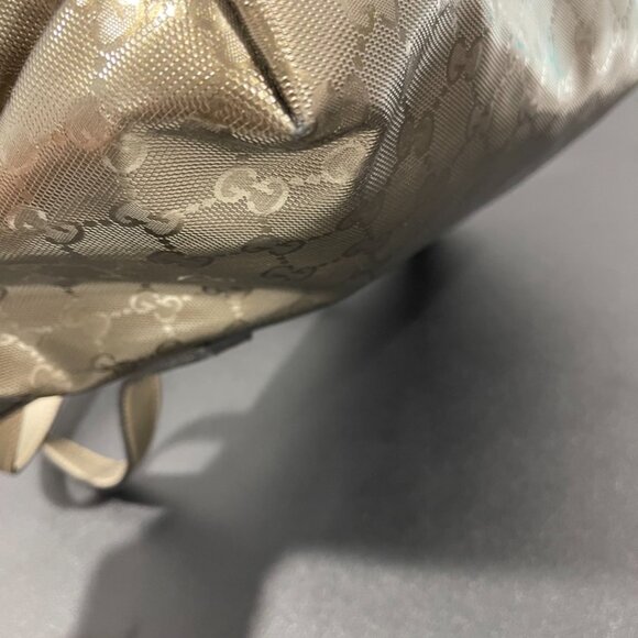 Gucci GG Imprime Tote Brown Metallic (174386) - Picture 7 of 12